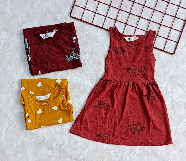 سارافون دخترانه مارک H&M 