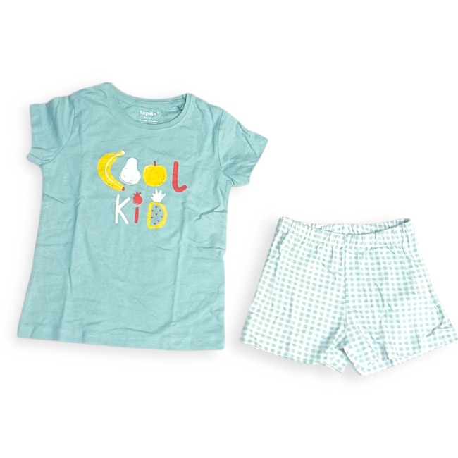 ست تیشرت و شورتک دخترانه برند اروپایی 