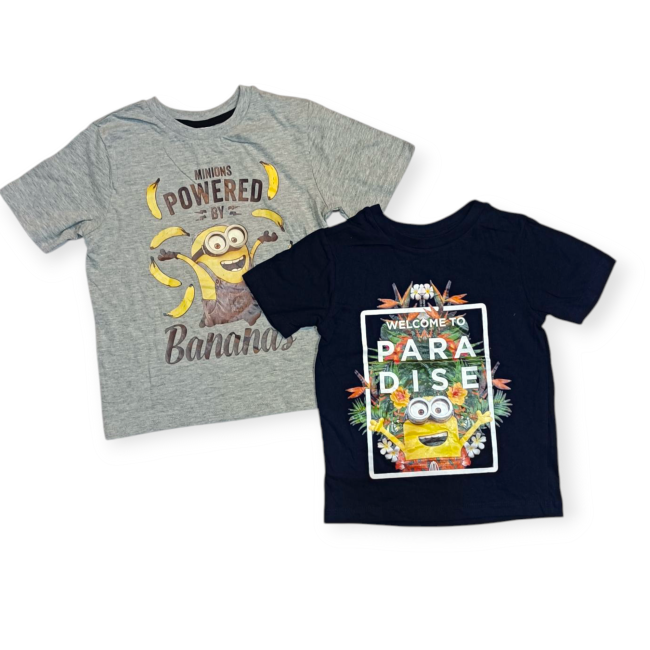 تیشرت پسرانه طرح منیون برند اروپایی 