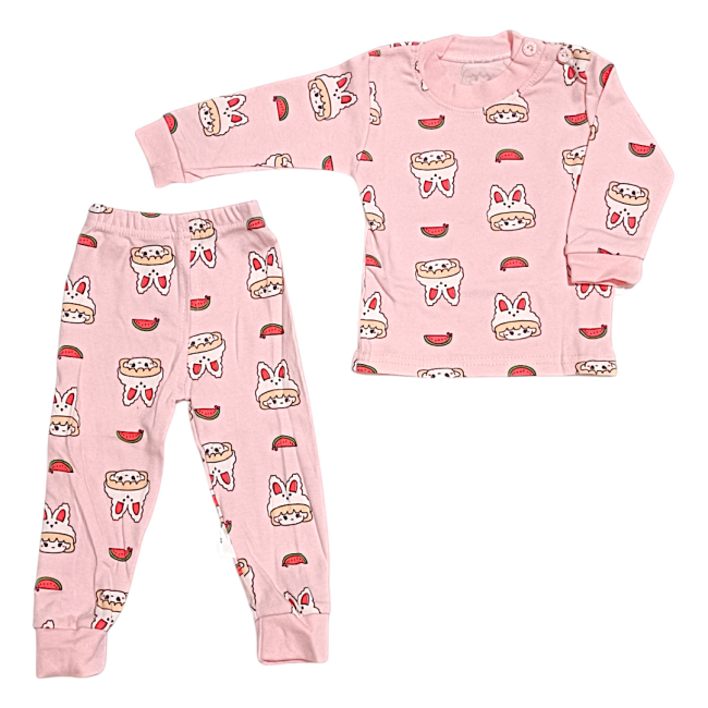 ست بلوز و شلوار کودک وارداتی طرح خرگوش 