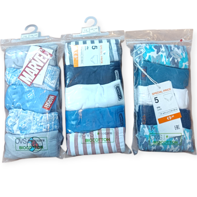 پک ۲ عددی شورت اسلیپ پسرانه برند اروپایی 